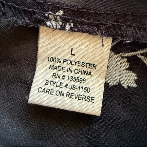 Liberty Love Black Sheer Floral Kimono - Picture 6 of 8